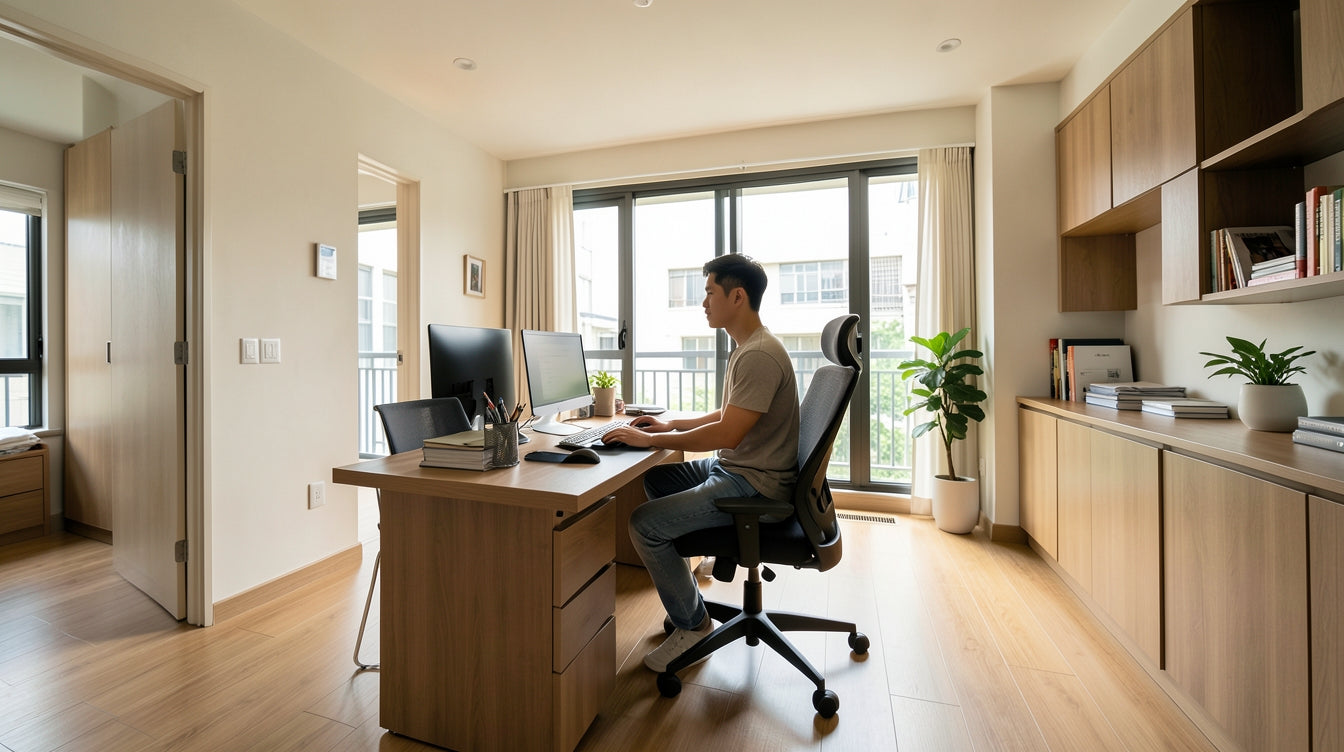 How to Furnish a Condo Guest Room That Works as a Home Office Too - Singapore Home Interior