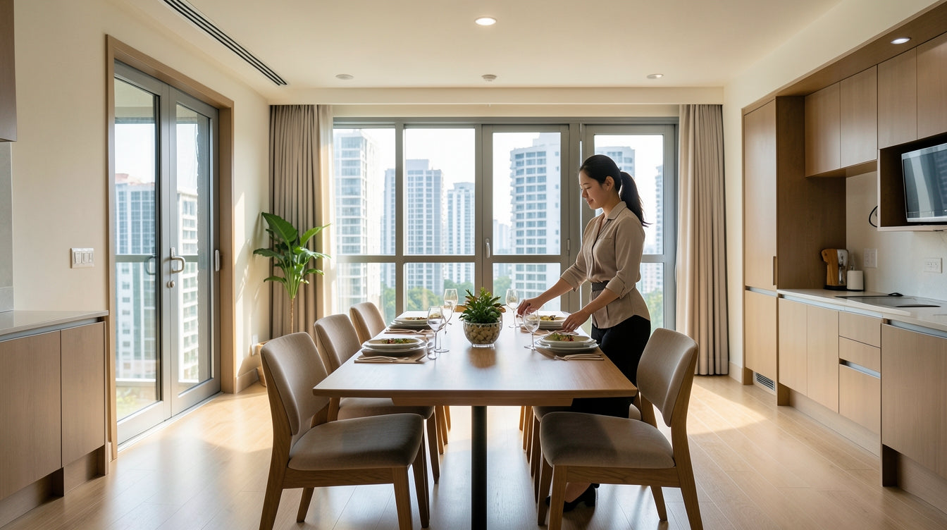 Extendable vs Fixed Dining Table: Is the Extra Flexibility Worth the Price? - Singapore Home Interior