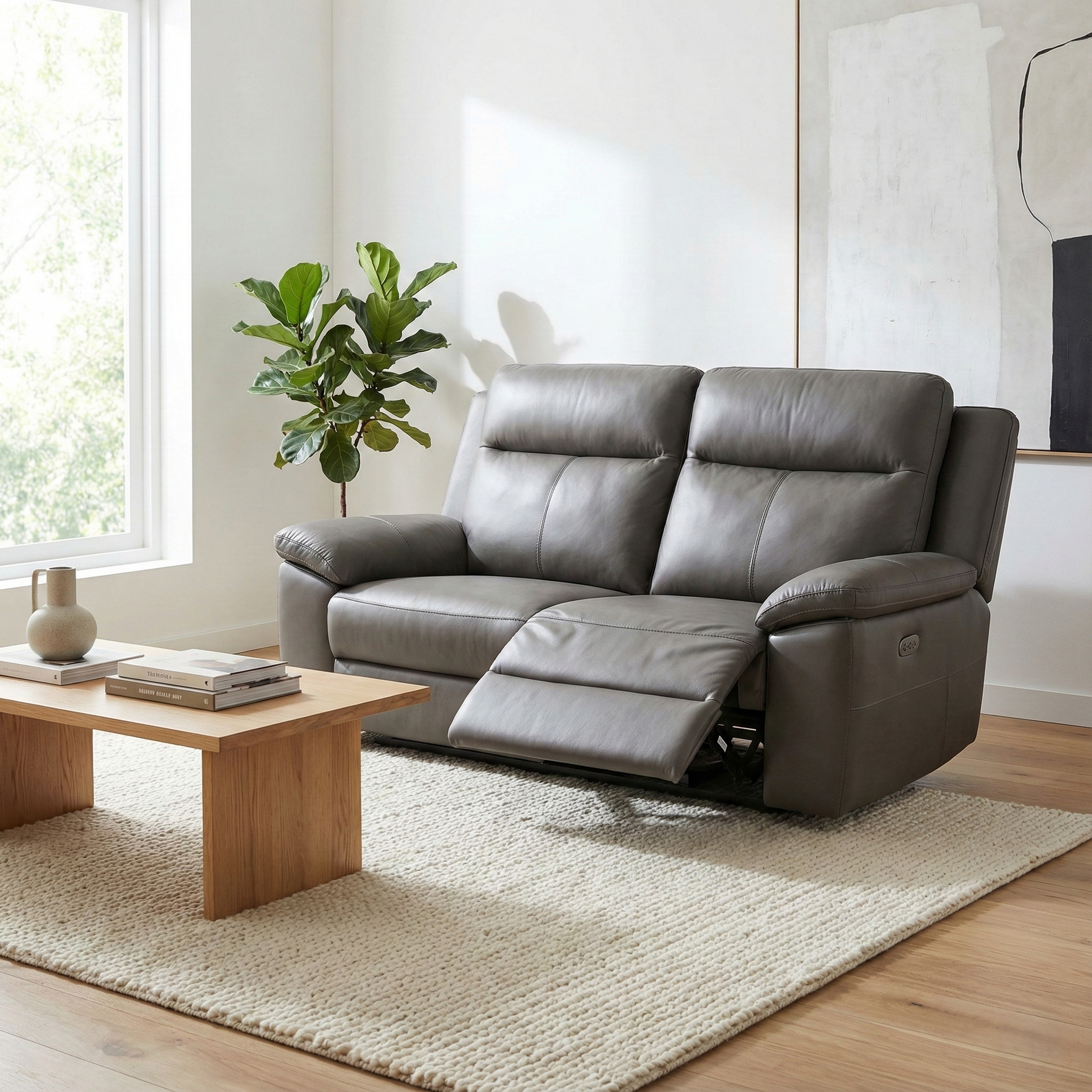 2 Seater Recliner Sofa – Genuine Leather