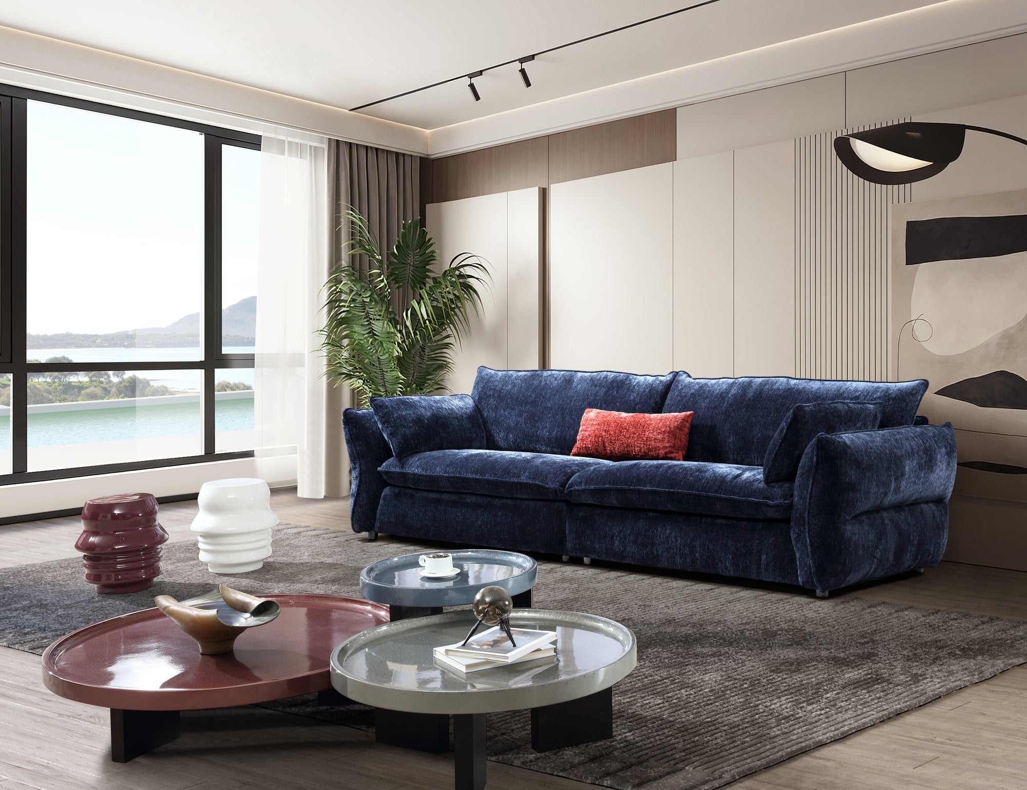 Detachable Fabric Sofa – 3.5 Seater 2