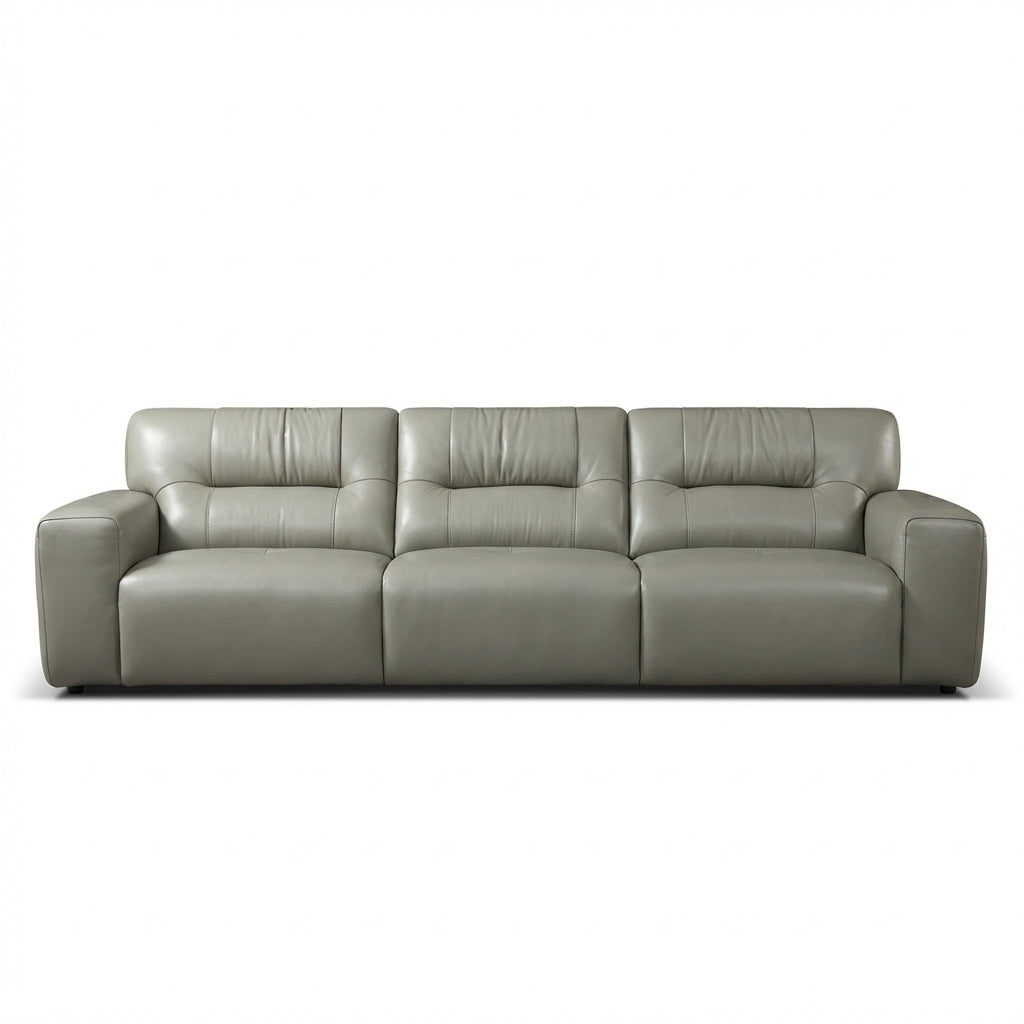 Half Leather Static Sofa – Minimalist Design