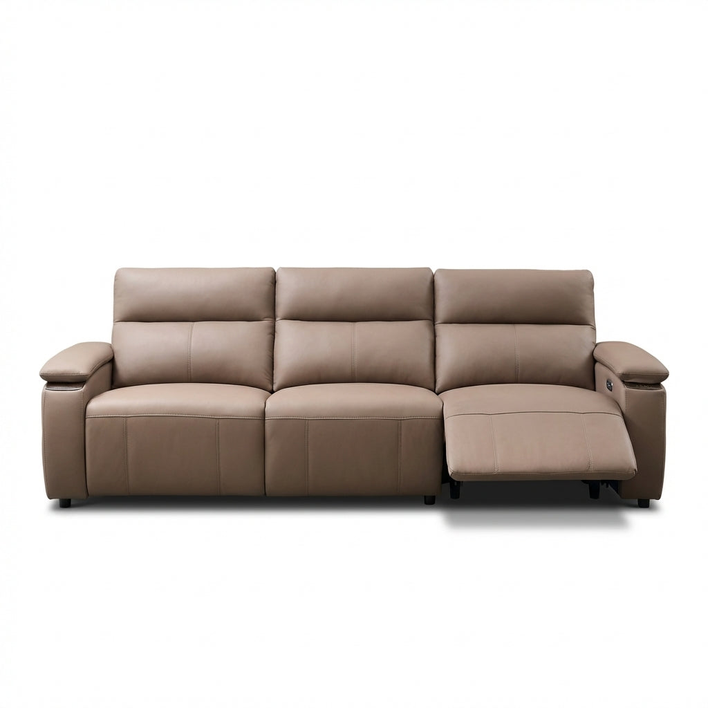 Half Leather Electric Recliner Sofa – Zero Wall