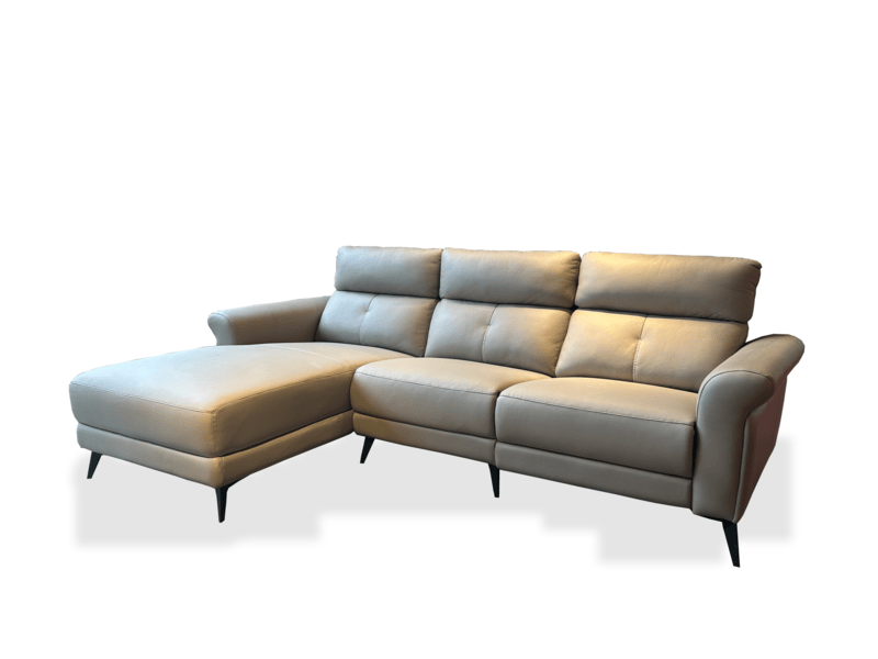 Primo L-Shape Half Leather Recliner Sofa 2