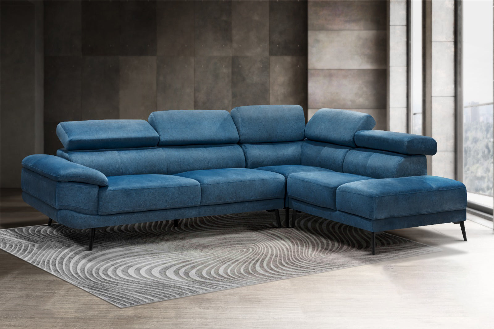 Rilo L-Shape Fabric Sofa 3