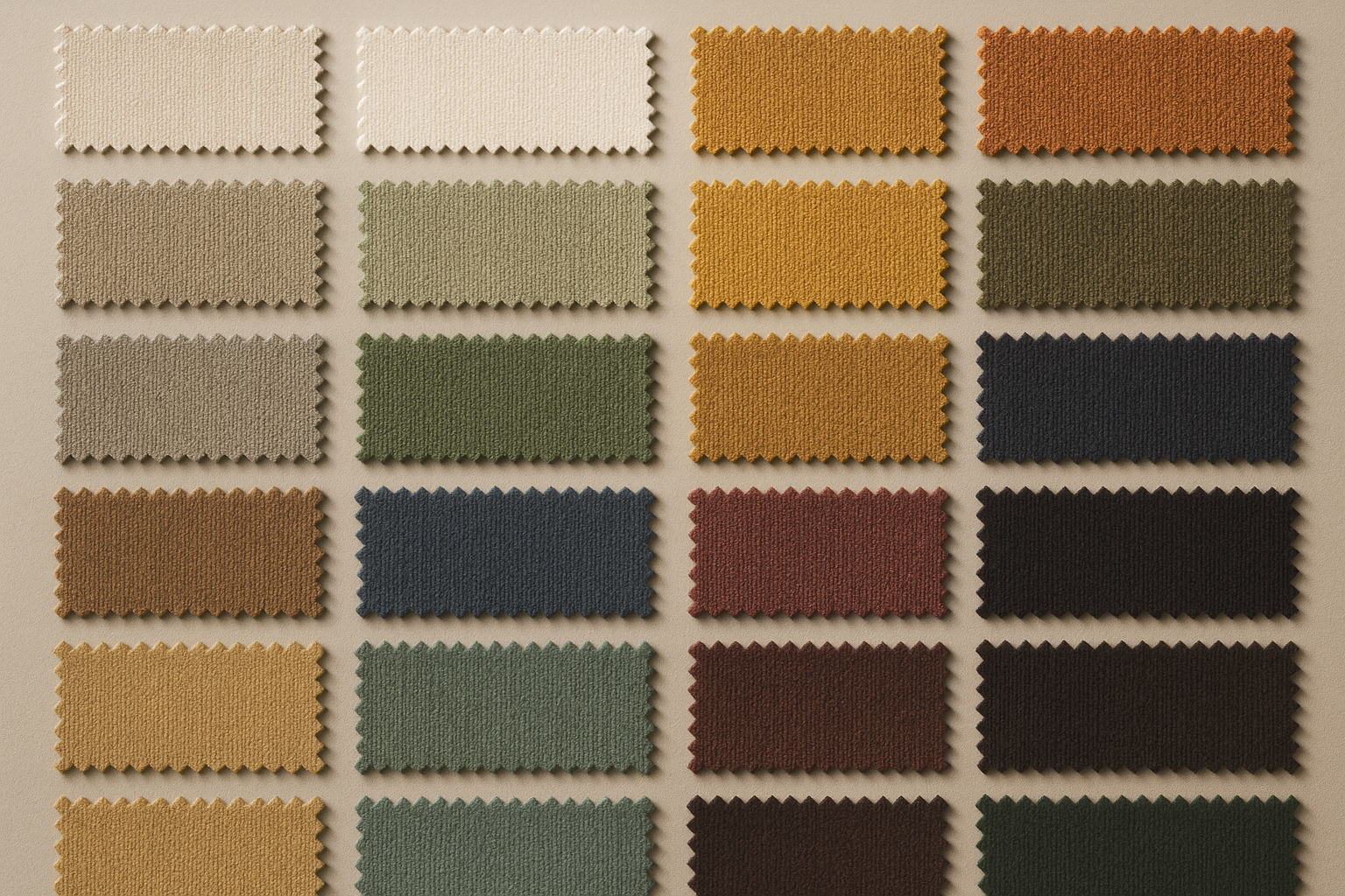 fabric colour swatches