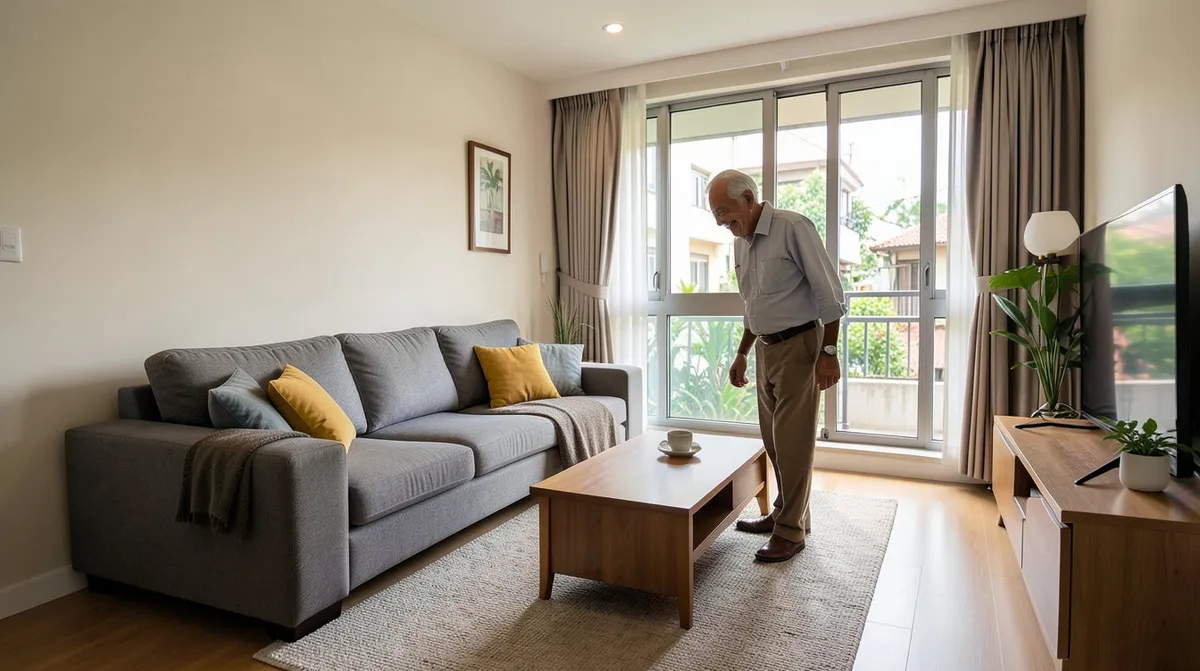 A craftsman assembling the internal frame and upholstery of a quality sofa