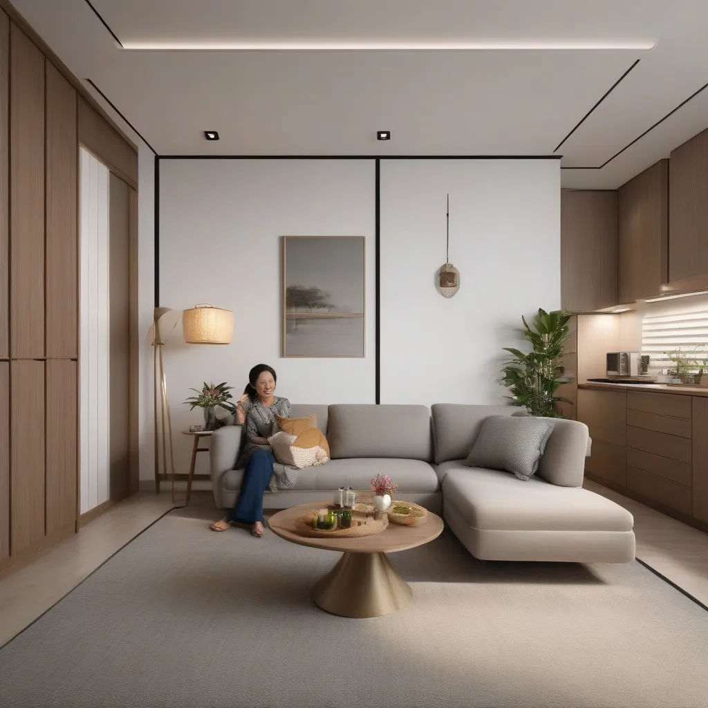 A leather sofa in a Singapore living room receiving regular care