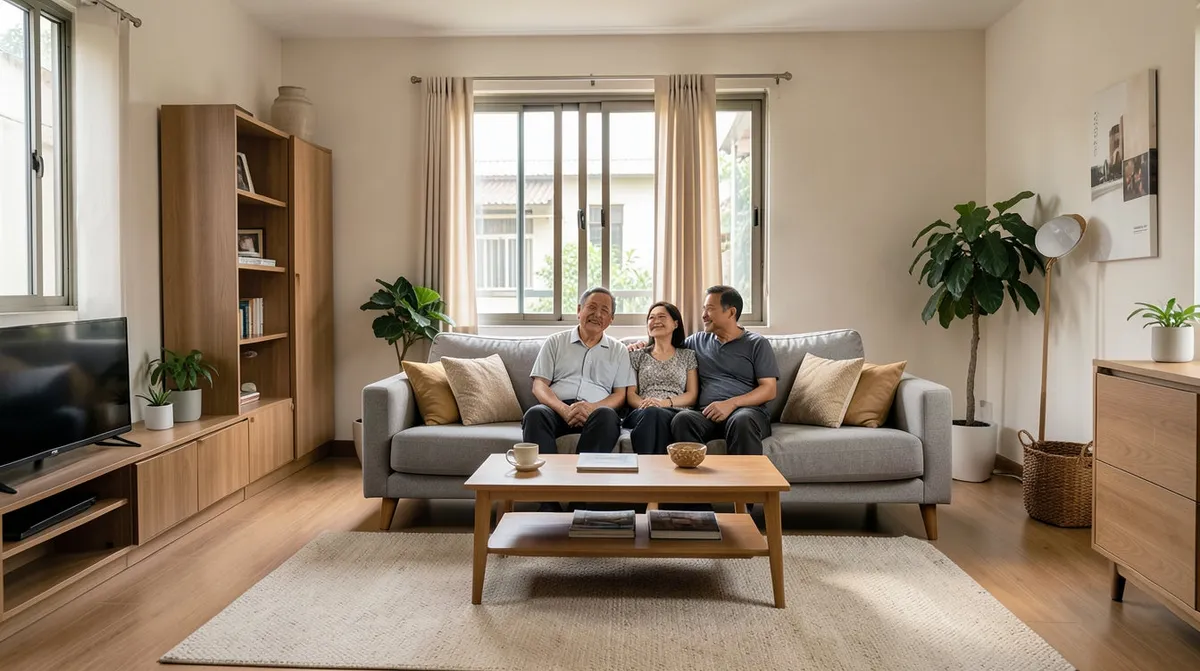 Modern Singapore living room showcasing 2026 interior design trends