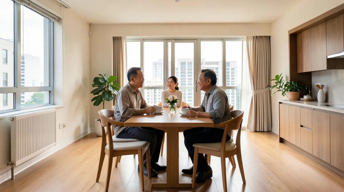 Comparison of dining table materials including wood, marble, and sintered stone