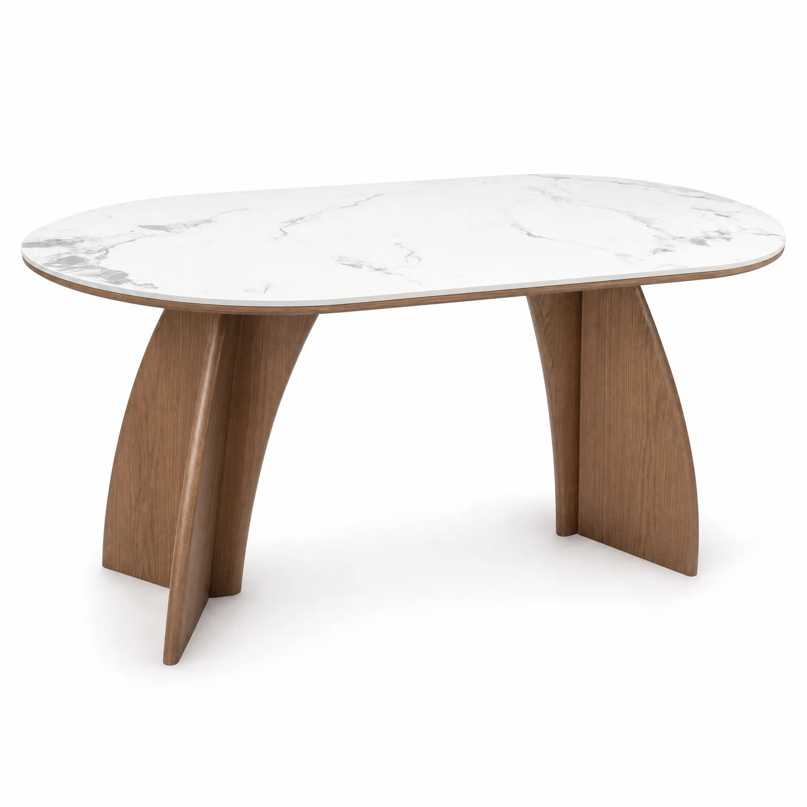 Genoa Walnut Scratch-Resistant Dining Table in a bright Singapore dining room