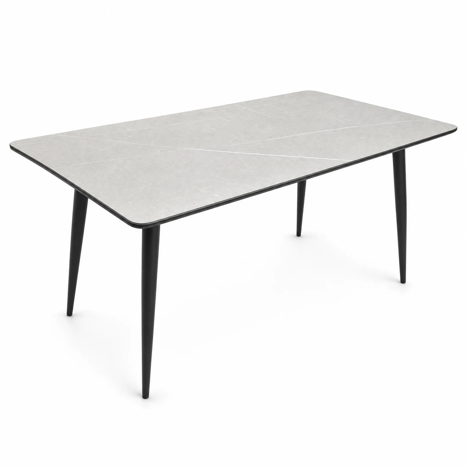 Malmo Compact Stone Dining Table in a bright Singapore dining room