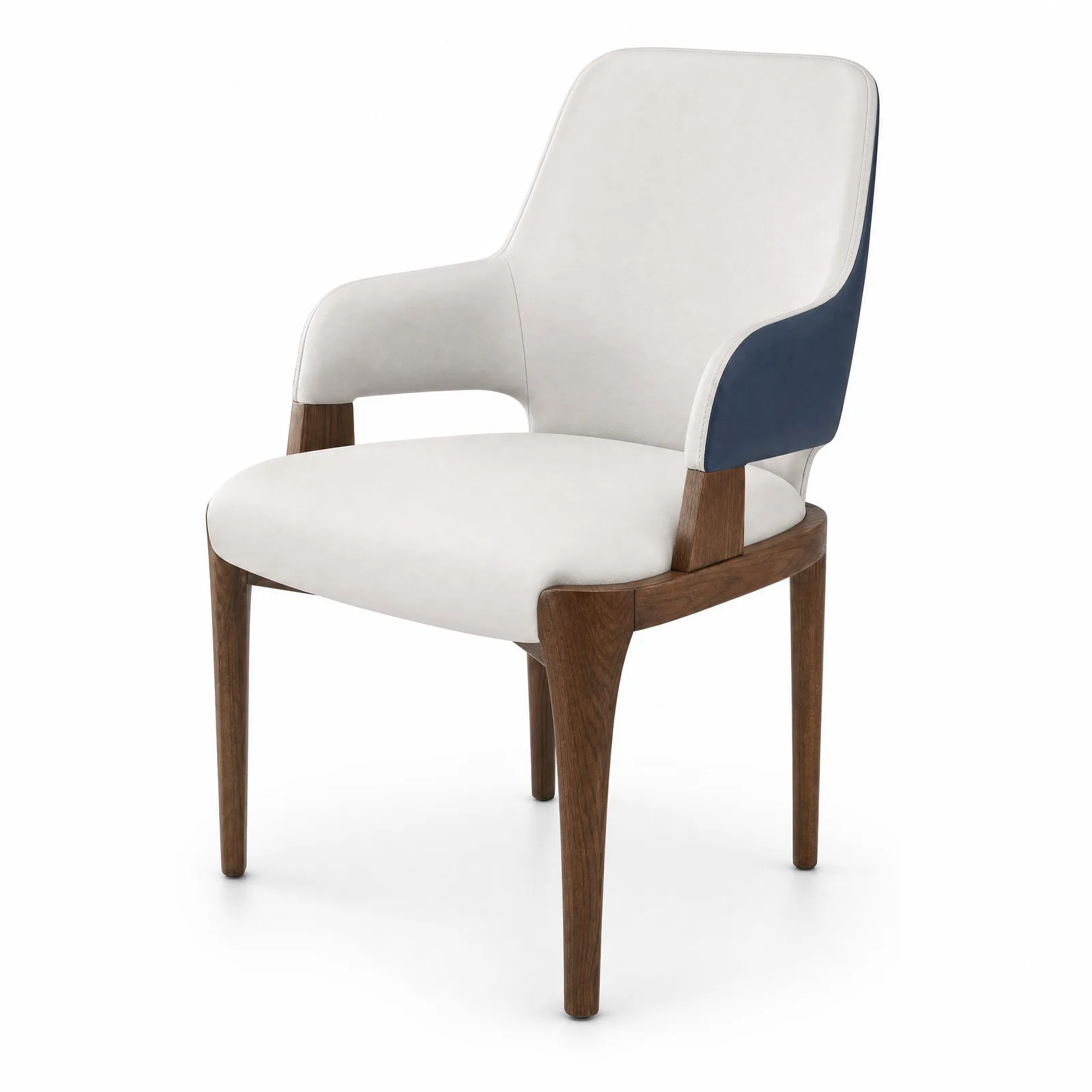 Marin Dual-tone Dining Chair in a bright Singapore dining room