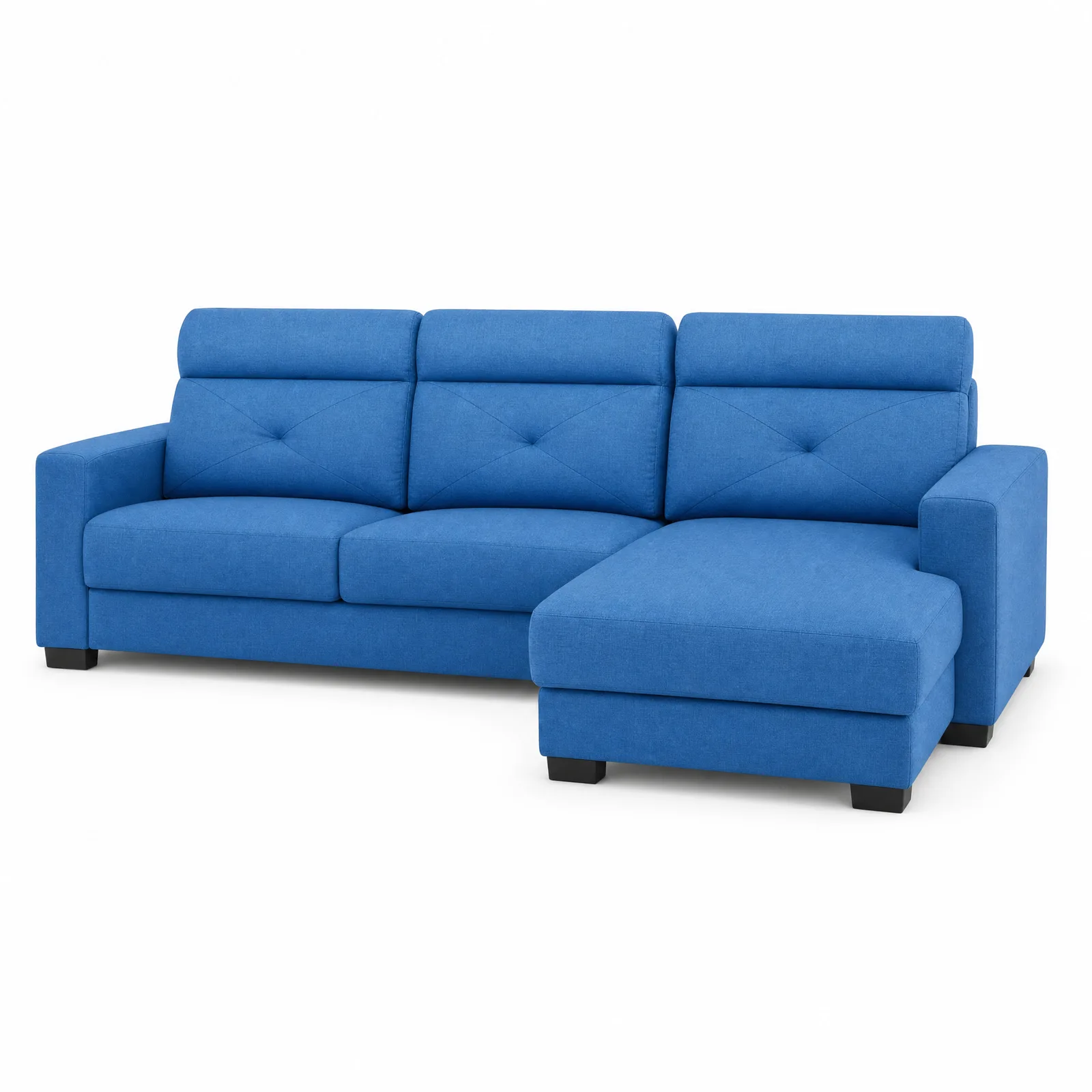 Monza Fabric L-Shape Sofa in a bright Singapore living room