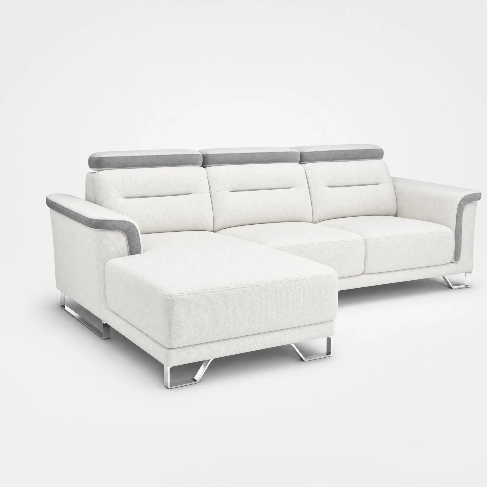 Novara Fabric L-Shape Sofa in a bright Singapore living room