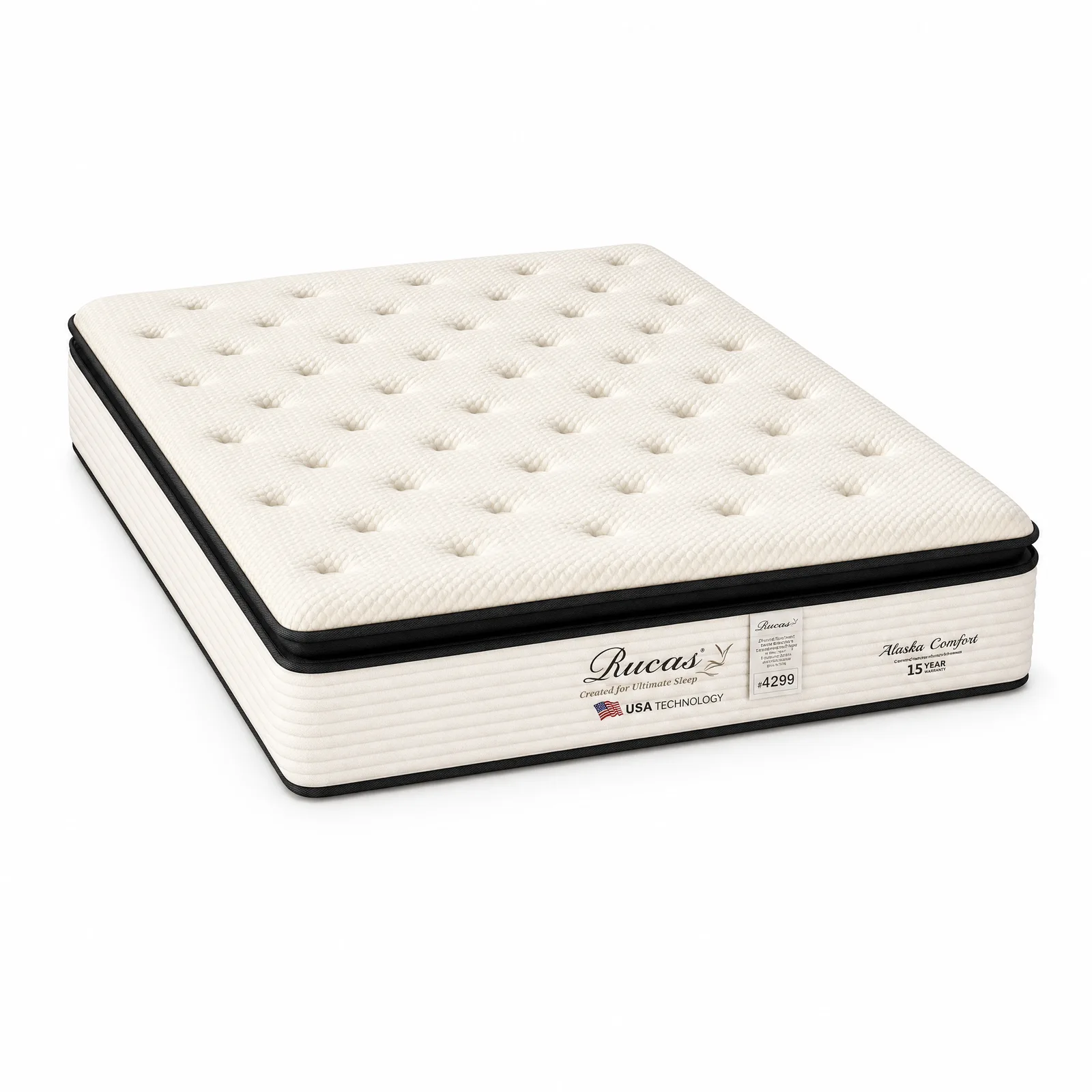 Rucas Alaska Comfort Mattress, studio view