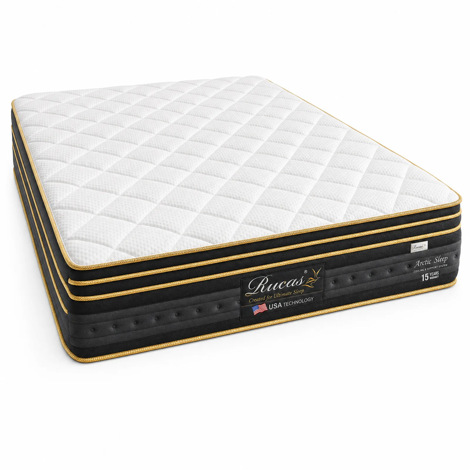 Rucas Arctic Cooling Sleep Mattress, studio view