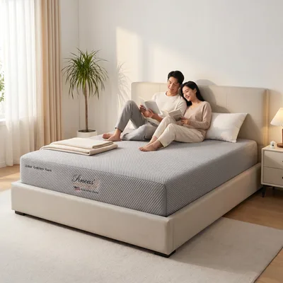 Rucas Cool Memory Foam Mattress in a Singapore bedroom