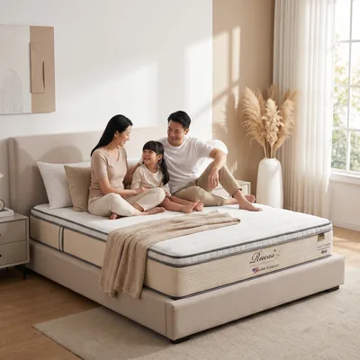 Rucas Cool Comfort Gel Mattress in a Singapore bedroom
