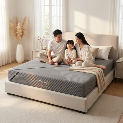 Rucas Cool Latex Mattress in a Singapore bedroom