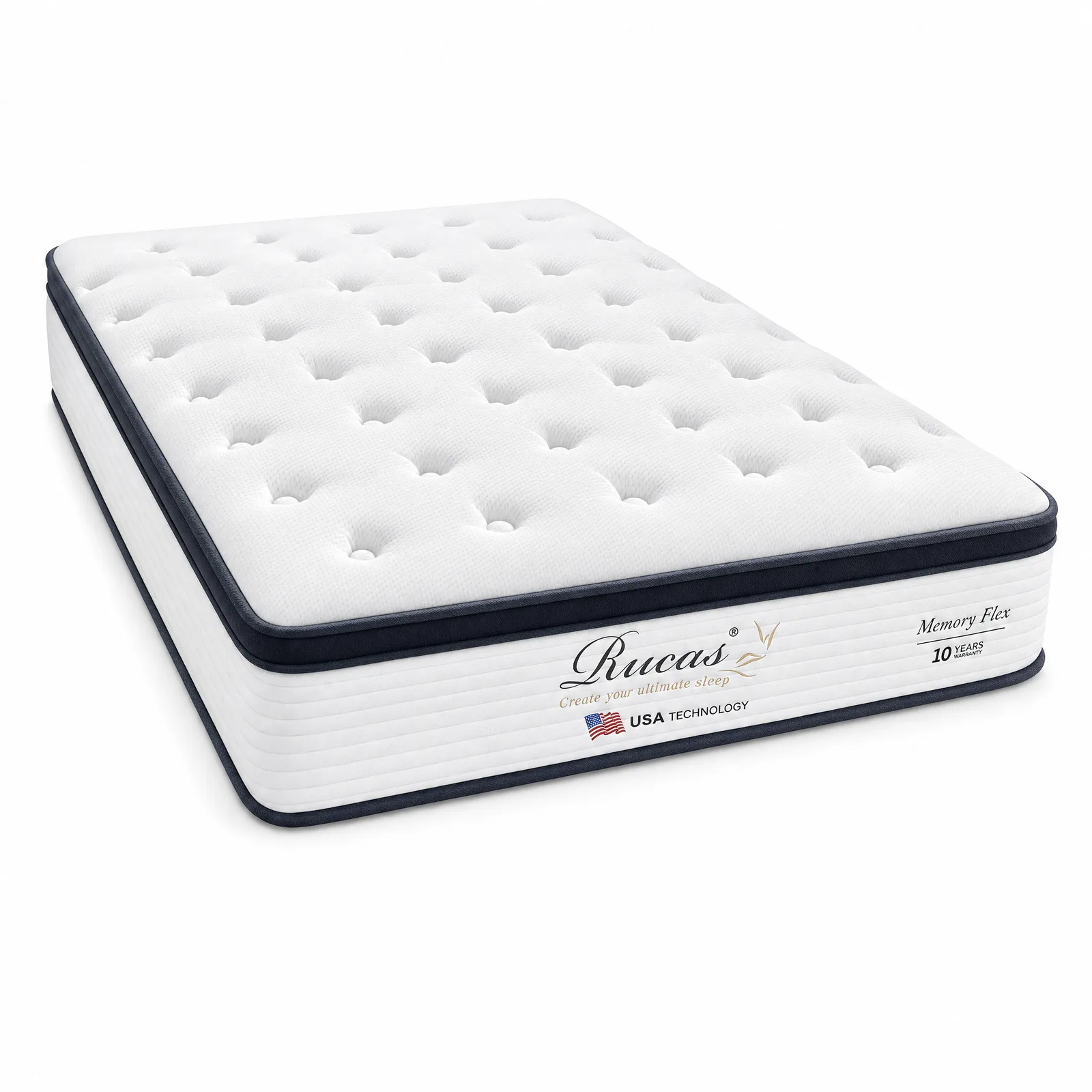 Rucas Flexi Memory Foam Mattress, studio view