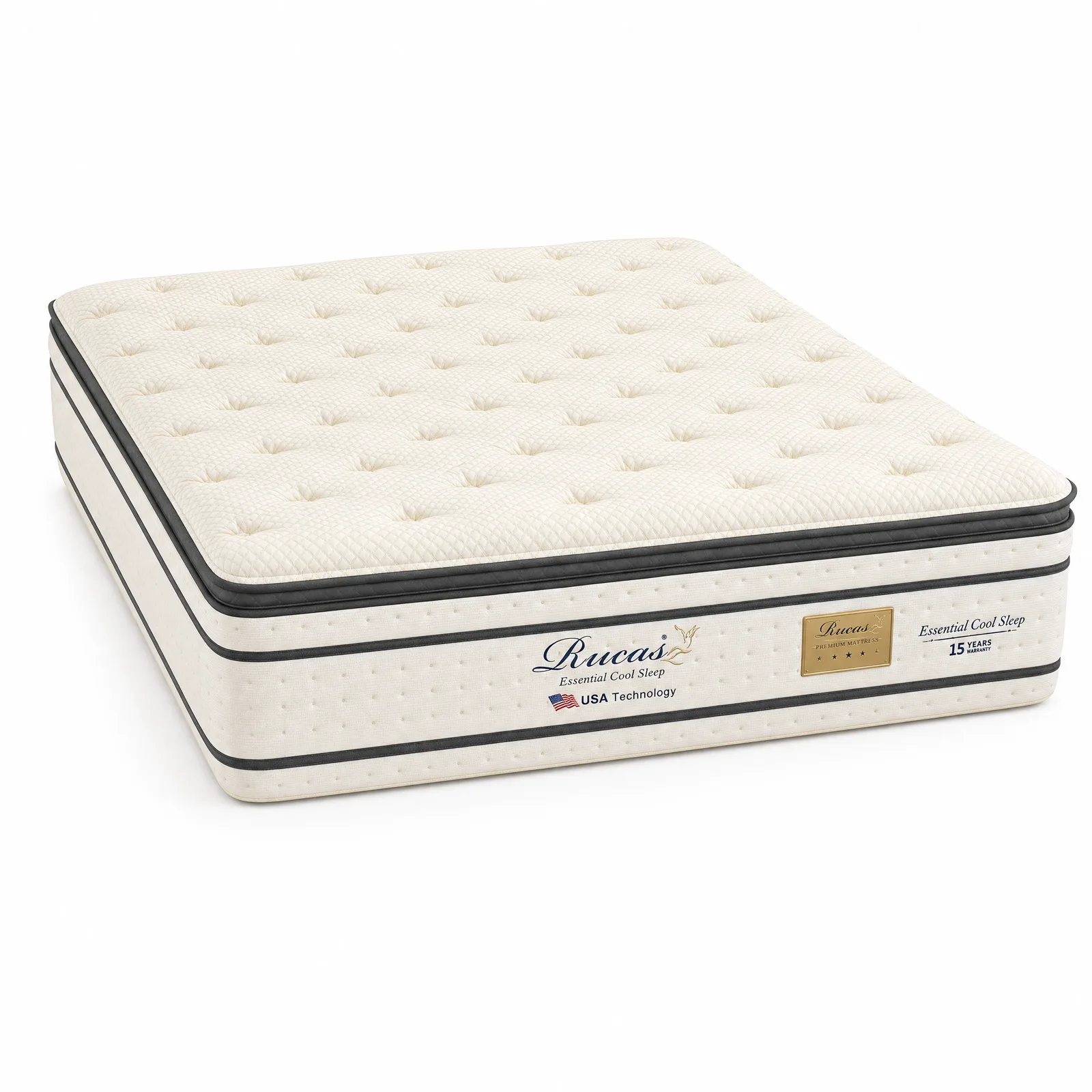 Rucas Essential Cool Sleep Mattress, studio view