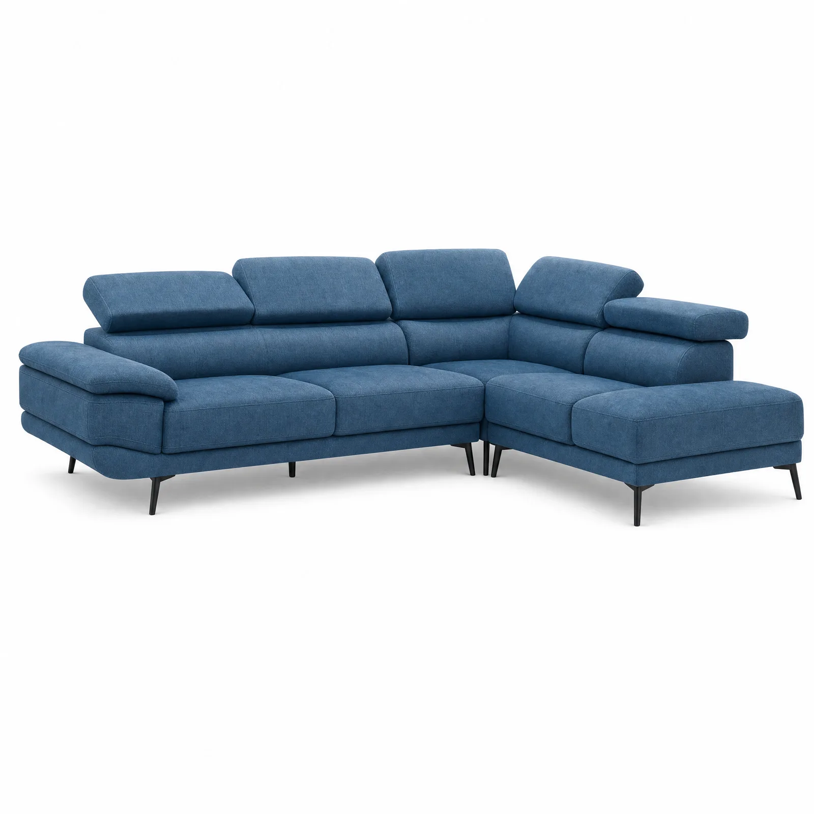 Split Fabric L-Shape Sofa in a bright Singapore living room