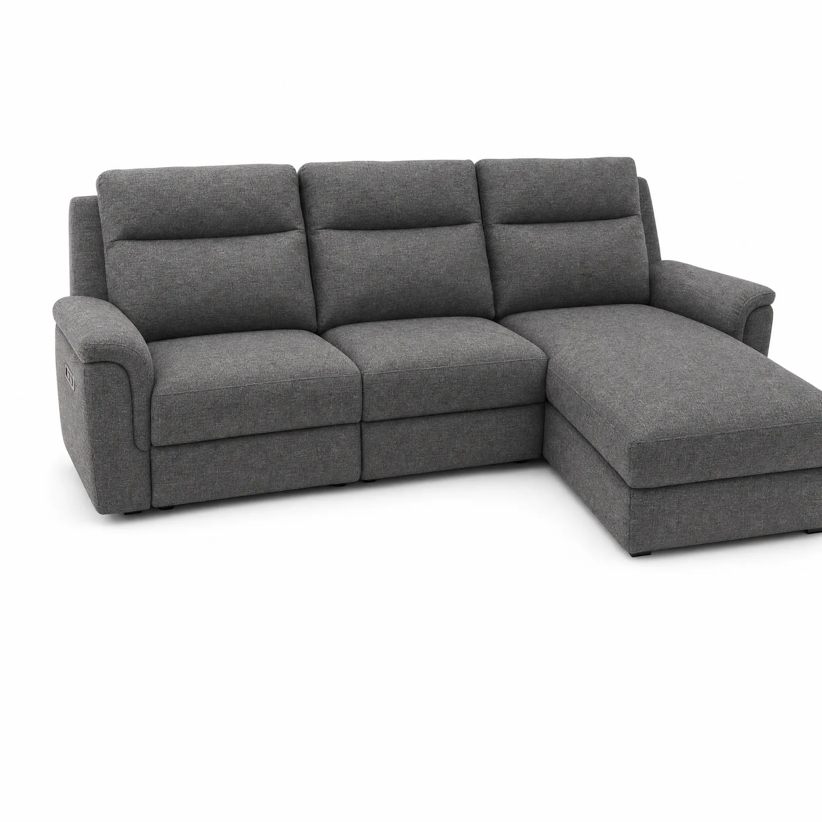 Ulm Fabric Recliner Sofa in a bright Singapore living room